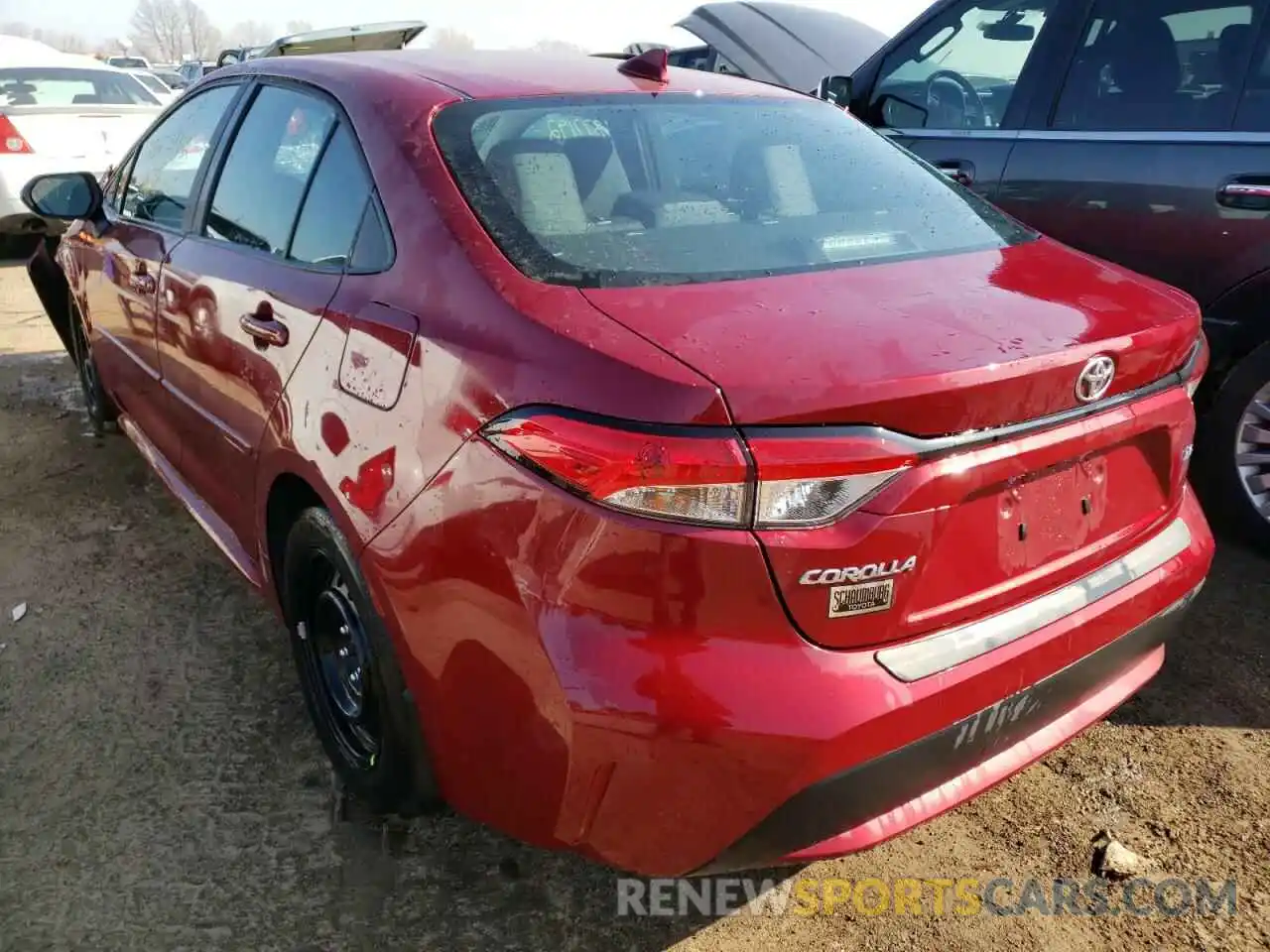 3 Photograph of a damaged car 5YFEPMAE6NP284055 TOYOTA COROLLA 2022