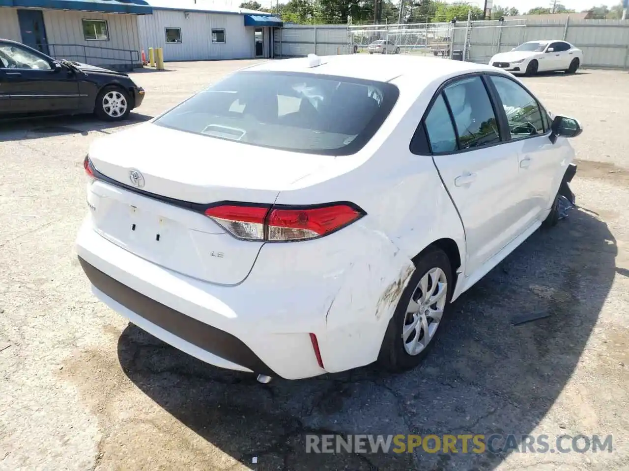 4 Photograph of a damaged car 5YFEPMAE6NP291815 TOYOTA COROLLA 2022