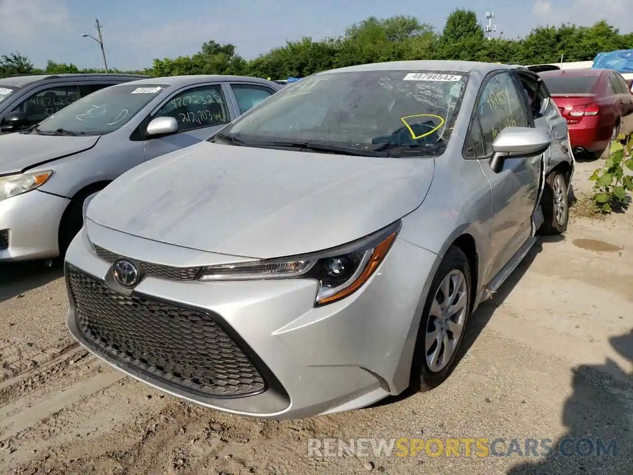 2 Photograph of a damaged car 5YFEPMAE6NP294908 TOYOTA COROLLA 2022