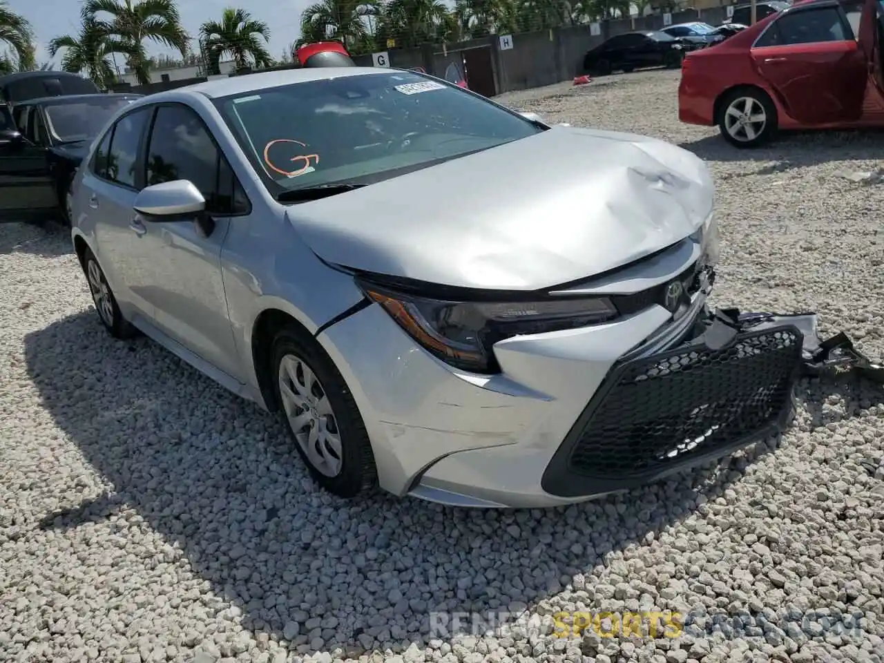 1 Photograph of a damaged car 5YFEPMAE6NP297839 TOYOTA COROLLA 2022