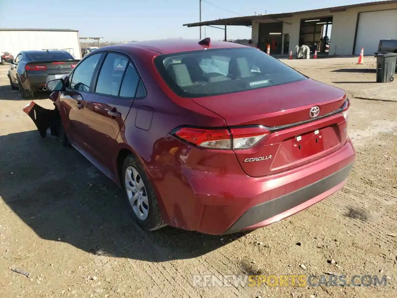 3 Photograph of a damaged car 5YFEPMAE6NP299588 TOYOTA COROLLA 2022