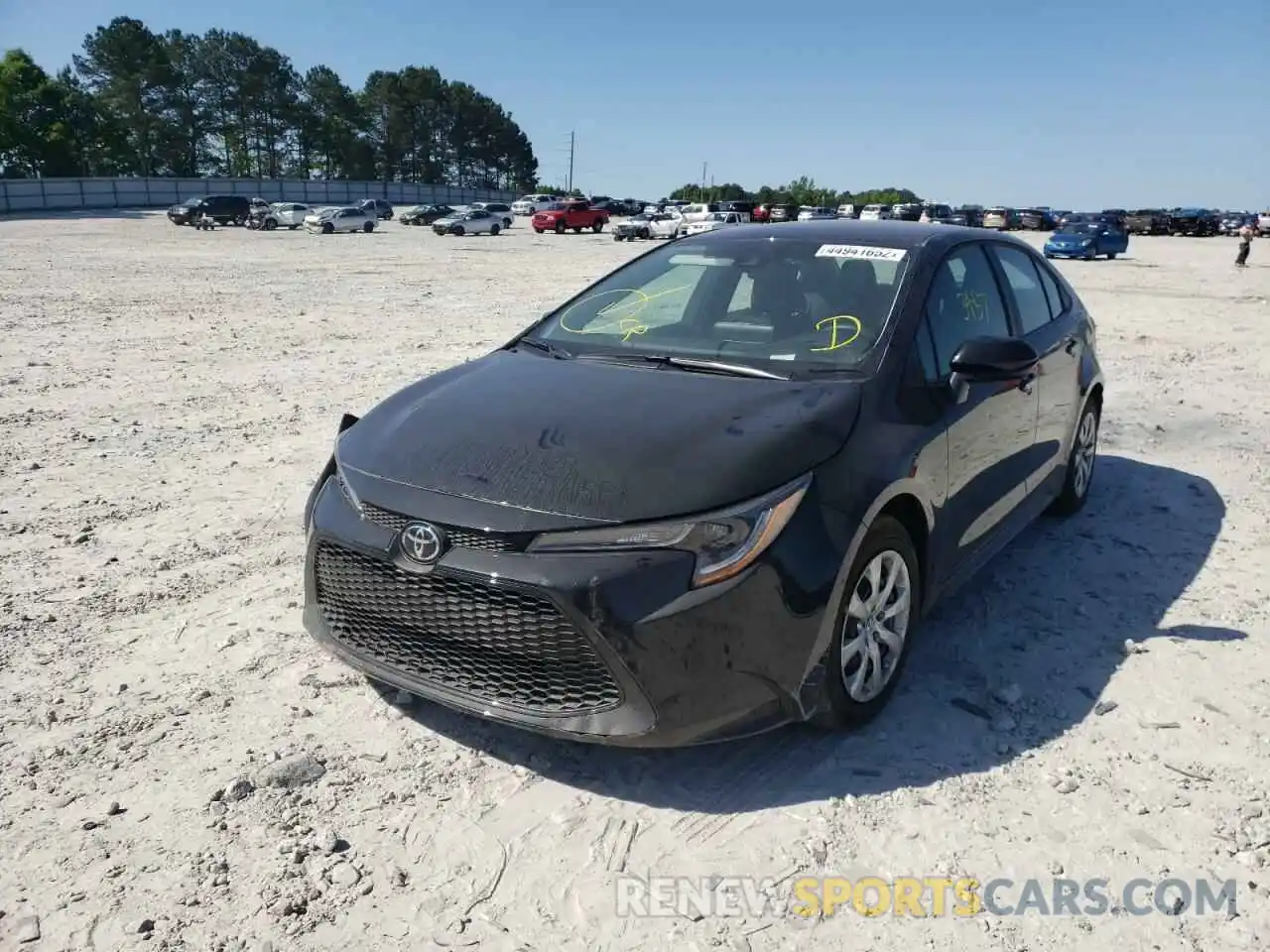 2 Photograph of a damaged car 5YFEPMAE6NP305096 TOYOTA COROLLA 2022