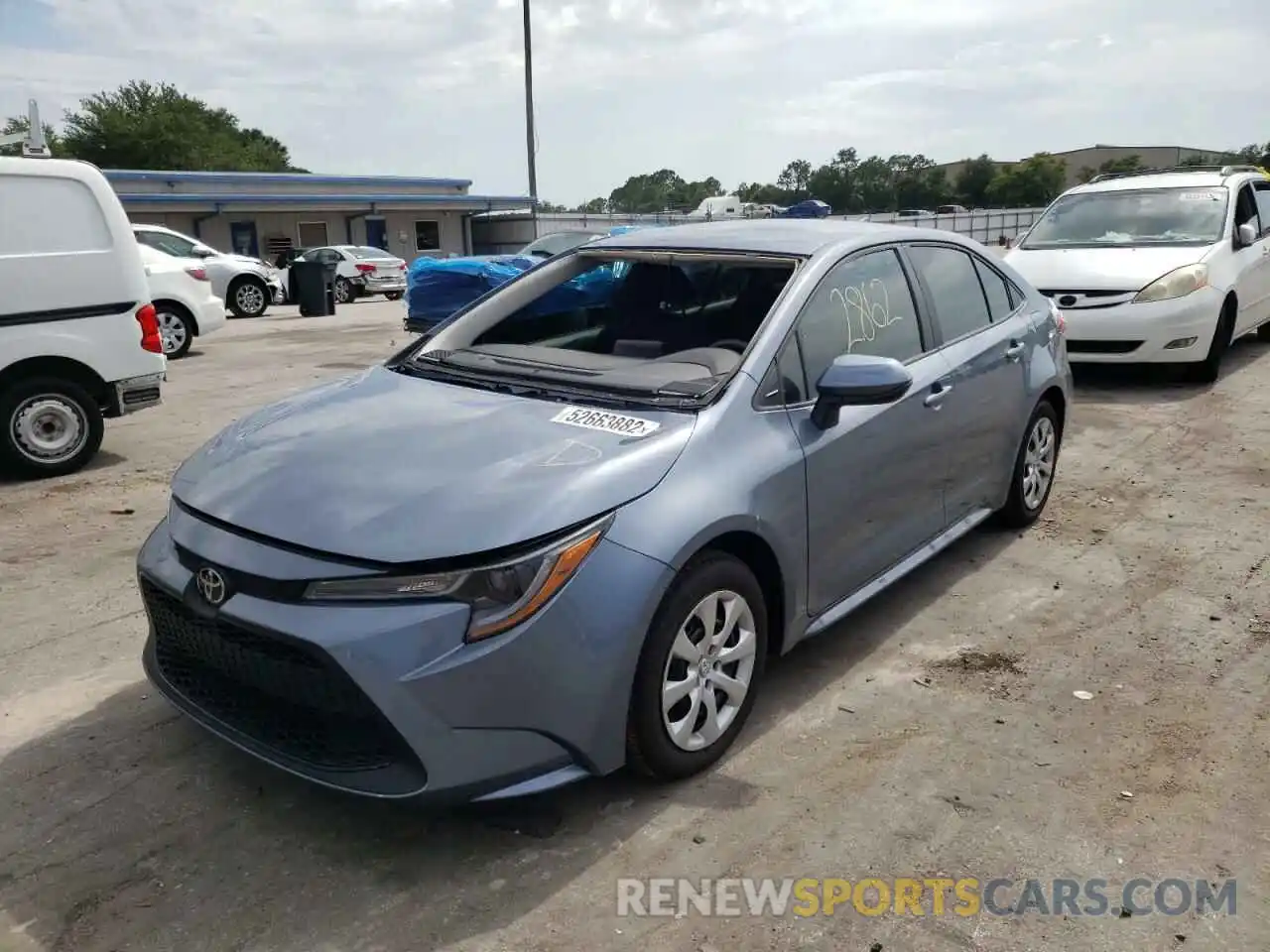 2 Photograph of a damaged car 5YFEPMAE6NP307947 TOYOTA COROLLA 2022