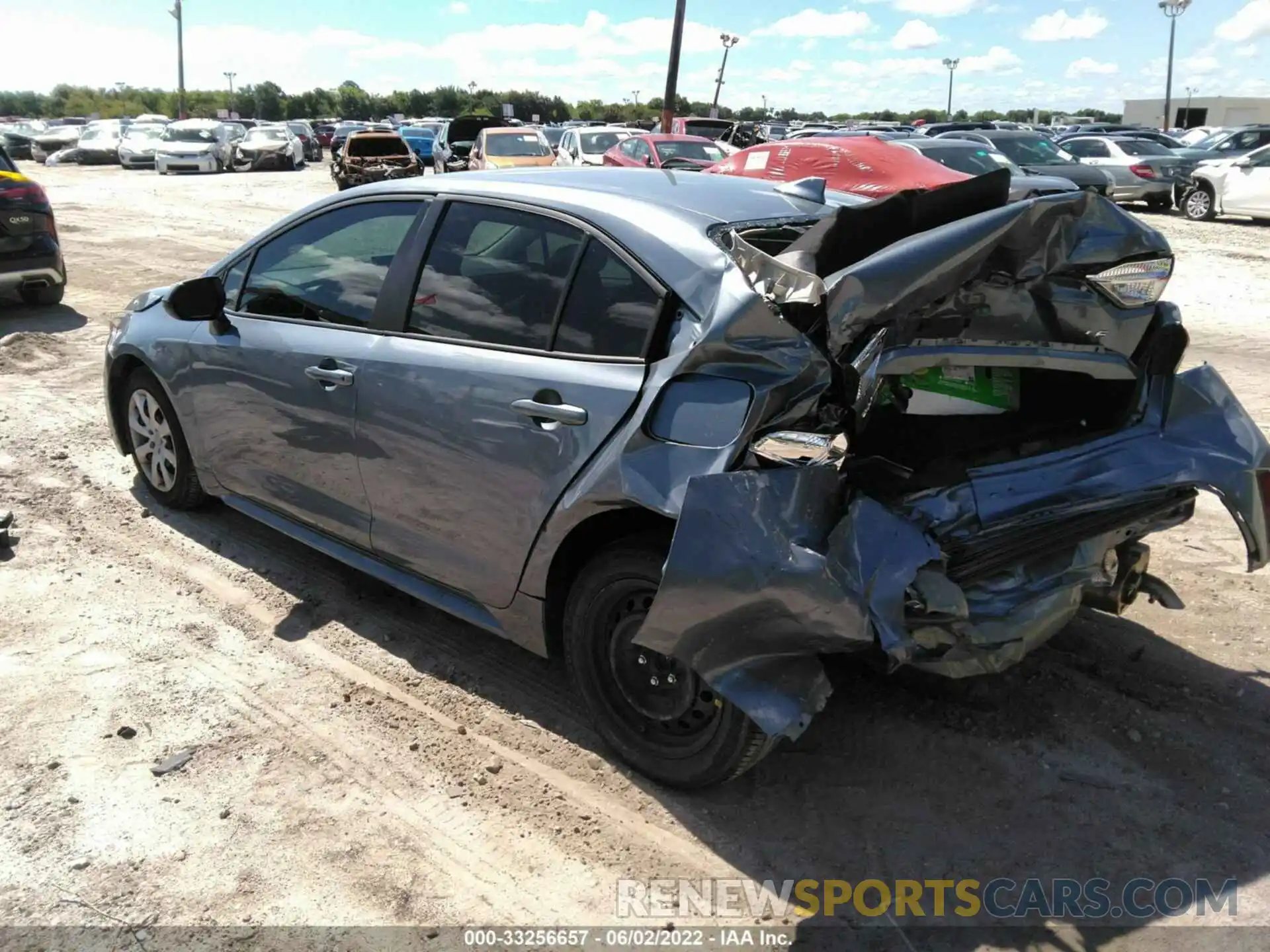 3 Photograph of a damaged car 5YFEPMAE6NP309679 TOYOTA COROLLA 2022