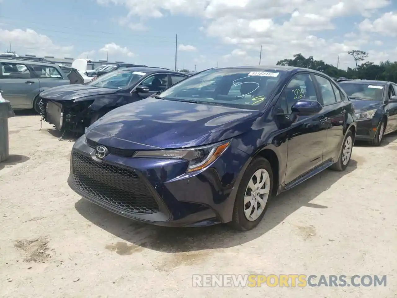 2 Photograph of a damaged car 5YFEPMAE6NP311433 TOYOTA COROLLA 2022