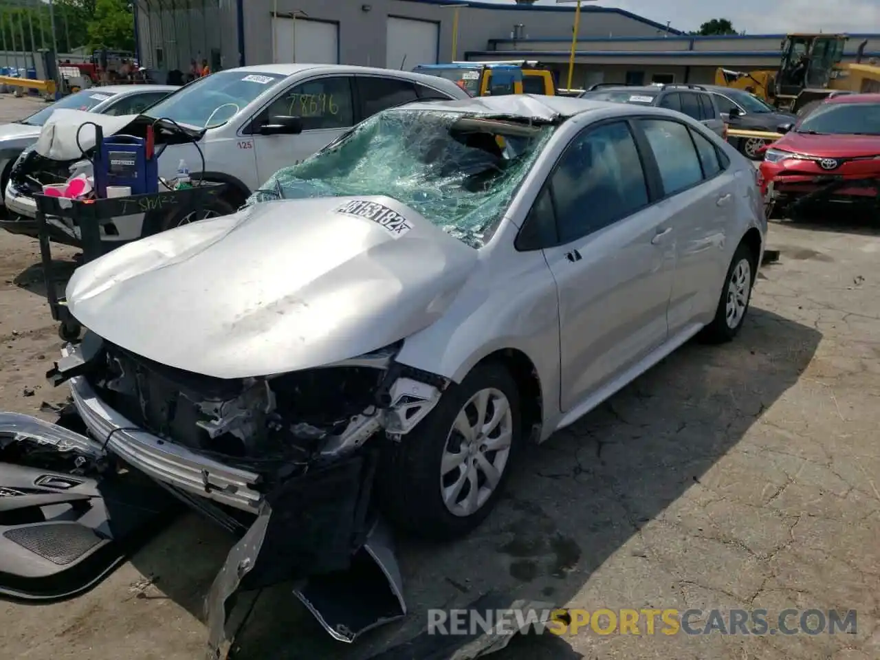 2 Photograph of a damaged car 5YFEPMAE6NP311660 TOYOTA COROLLA 2022