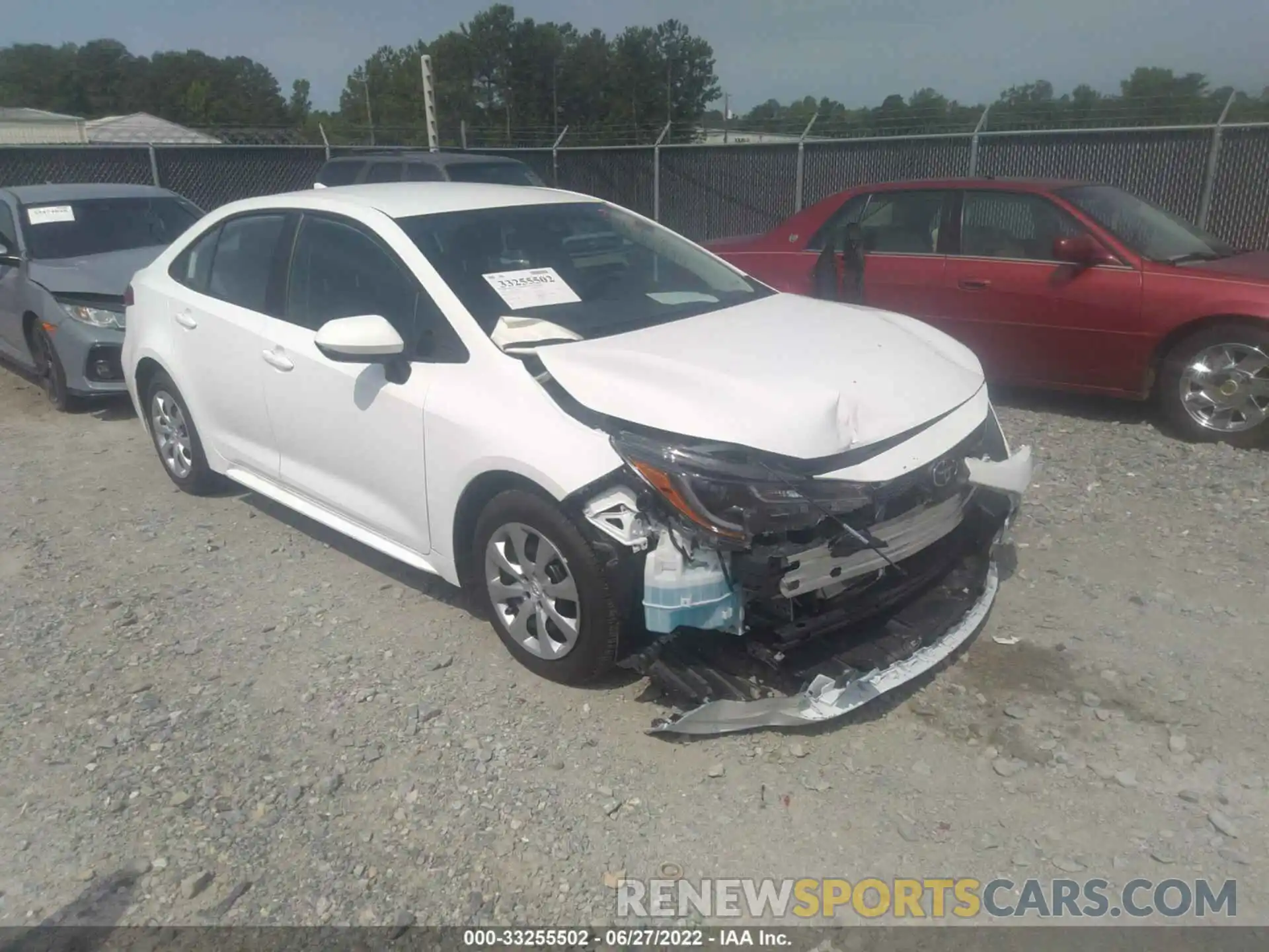 1 Photograph of a damaged car 5YFEPMAE6NP312470 TOYOTA COROLLA 2022