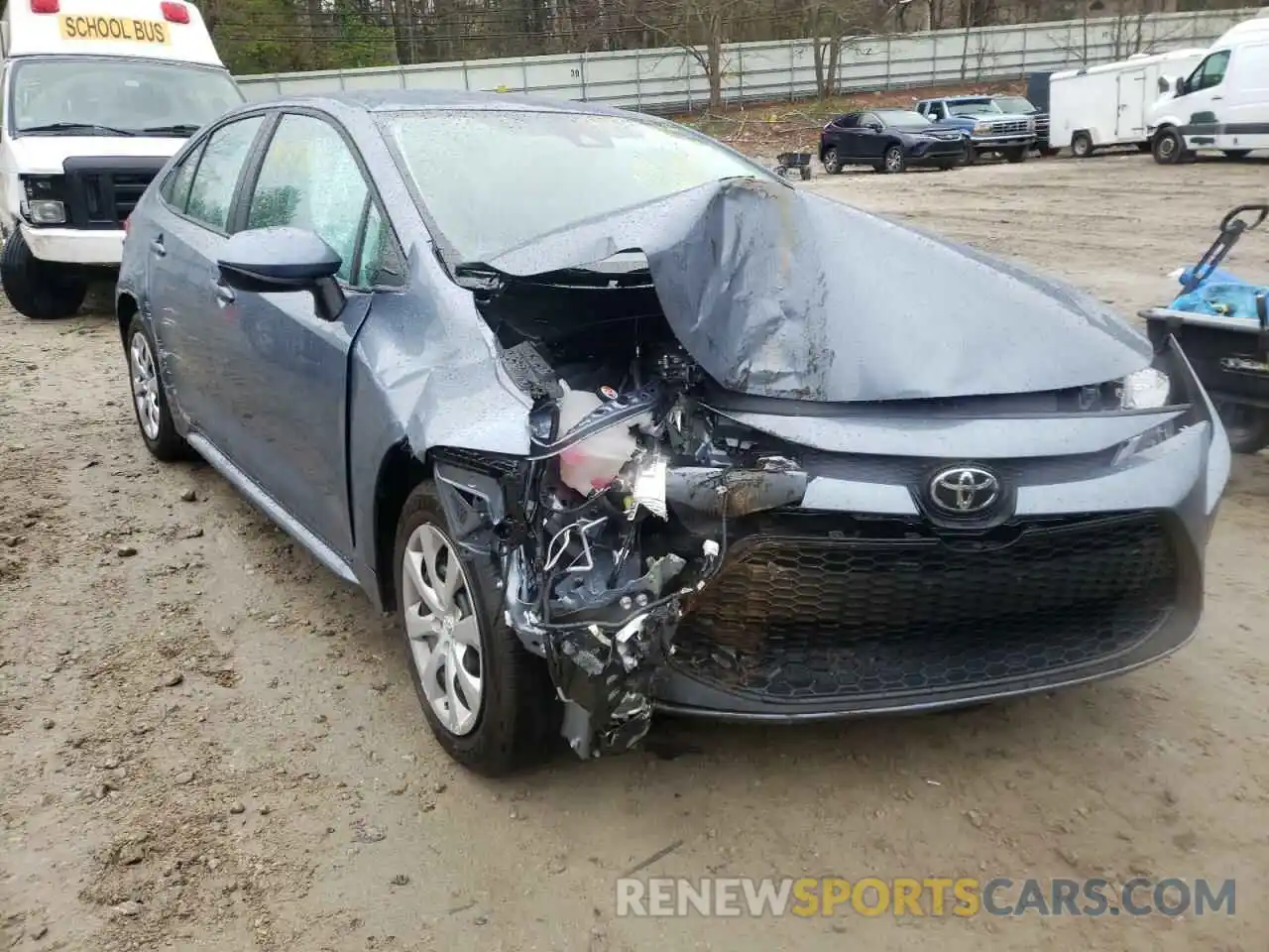 1 Photograph of a damaged car 5YFEPMAE6NP312596 TOYOTA COROLLA 2022