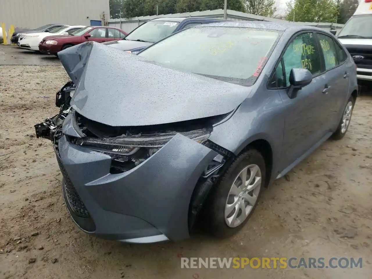 2 Photograph of a damaged car 5YFEPMAE6NP312596 TOYOTA COROLLA 2022