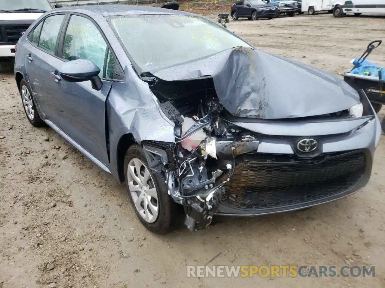 9 Photograph of a damaged car 5YFEPMAE6NP312596 TOYOTA COROLLA 2022