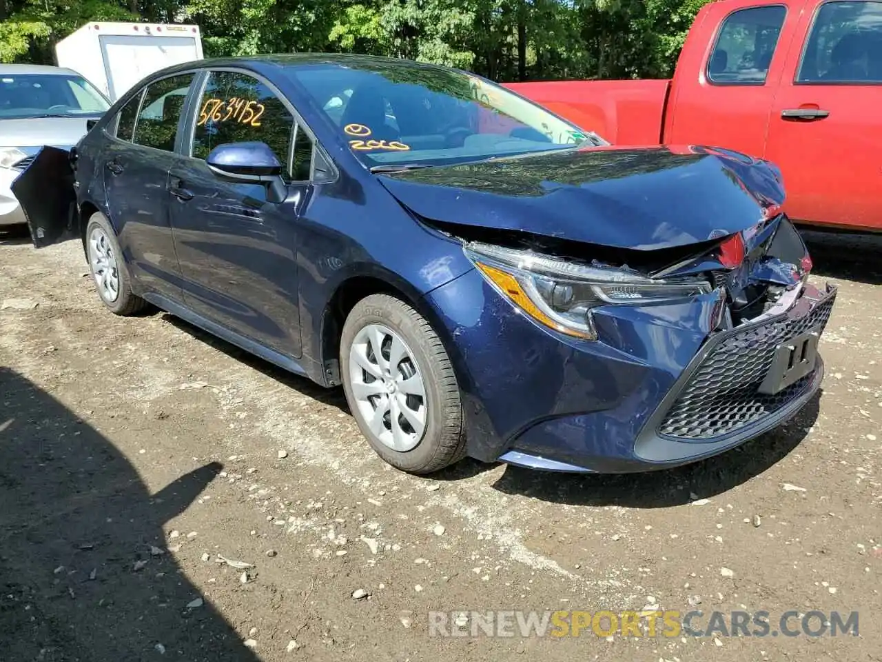 1 Photograph of a damaged car 5YFEPMAE6NP314364 TOYOTA COROLLA 2022