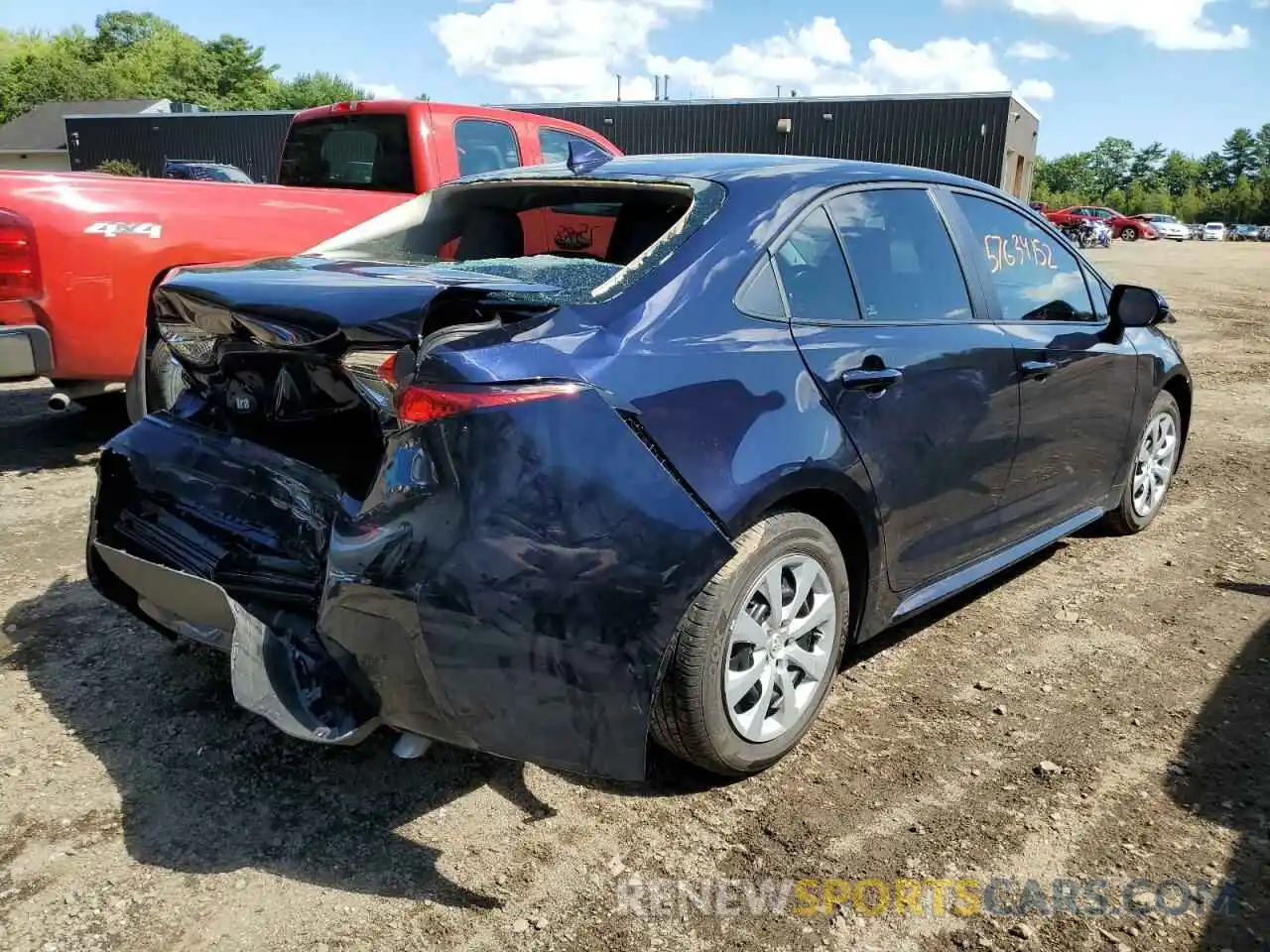 4 Photograph of a damaged car 5YFEPMAE6NP314364 TOYOTA COROLLA 2022