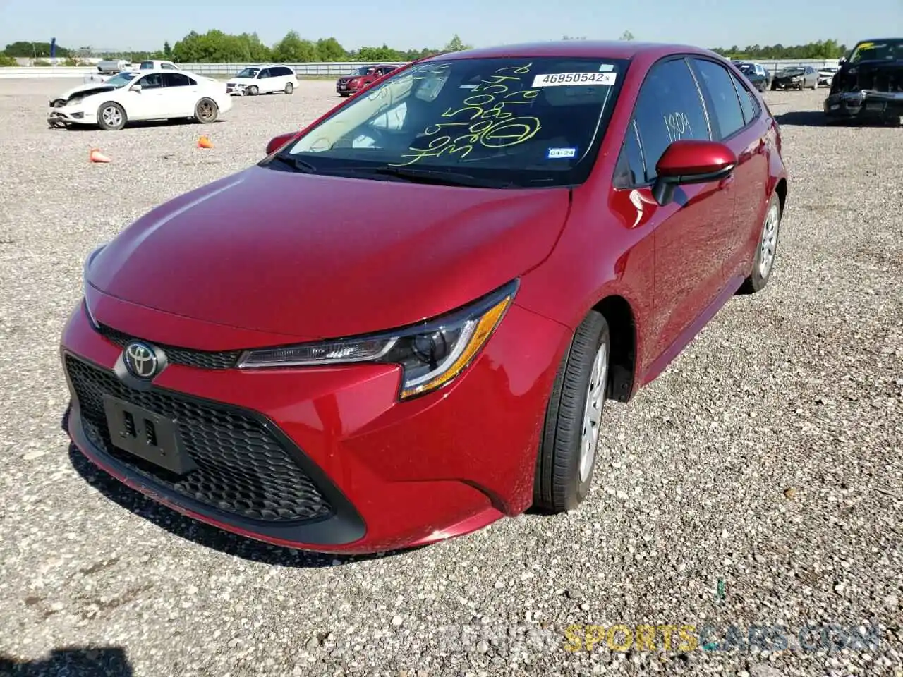 2 Photograph of a damaged car 5YFEPMAE6NP320892 TOYOTA COROLLA 2022