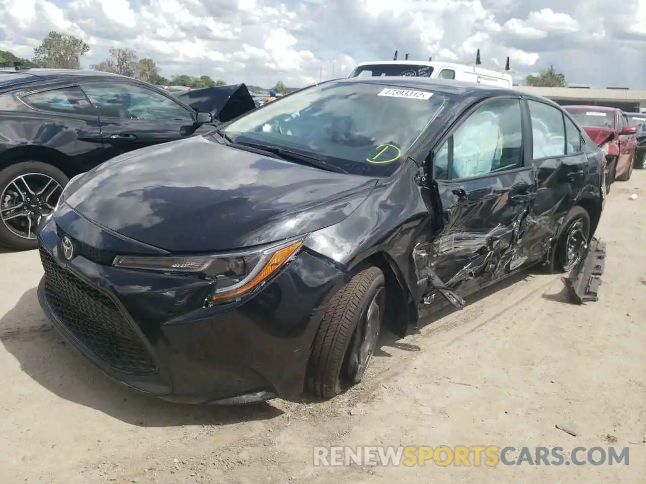 2 Photograph of a damaged car 5YFEPMAE6NP323517 TOYOTA COROLLA 2022