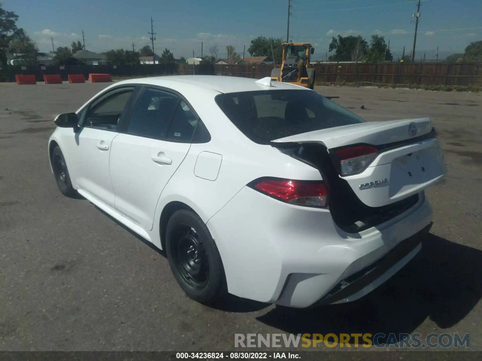 3 Photograph of a damaged car 5YFEPMAE6NP327843 TOYOTA COROLLA 2022