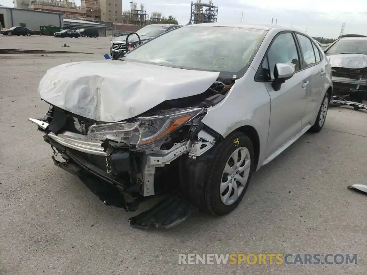 2 Photograph of a damaged car 5YFEPMAE6NP329494 TOYOTA COROLLA 2022