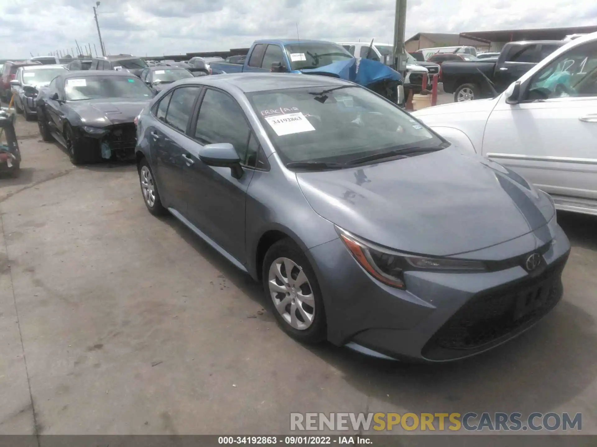 1 Photograph of a damaged car 5YFEPMAE6NP342438 TOYOTA COROLLA 2022