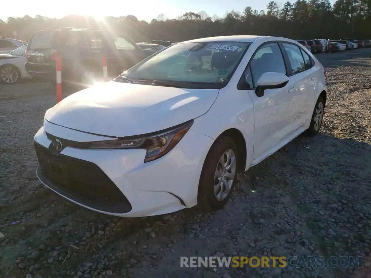 2 Photograph of a damaged car 5YFEPMAE7NP272061 TOYOTA COROLLA 2022