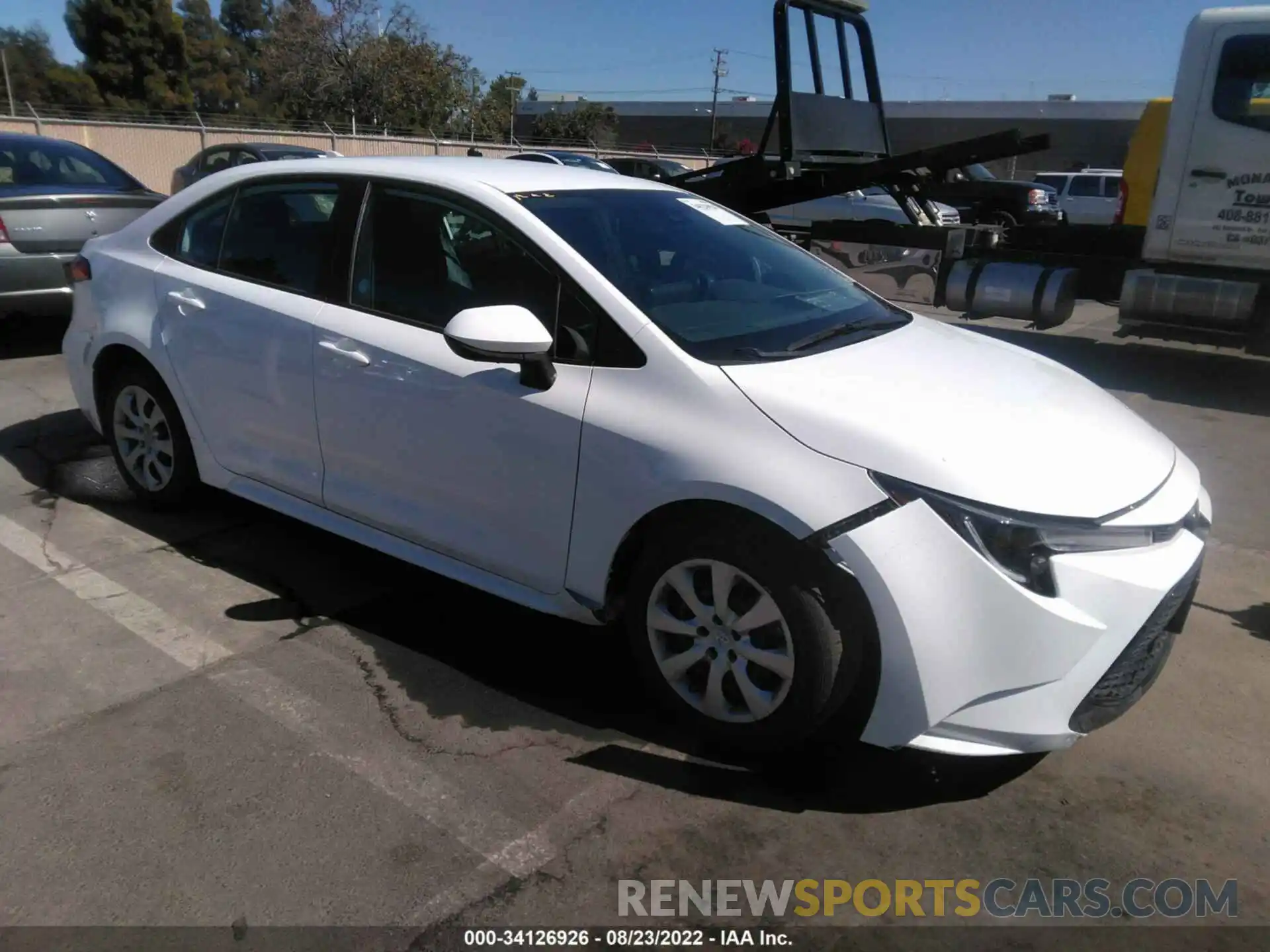 1 Photograph of a damaged car 5YFEPMAE7NP272691 TOYOTA COROLLA 2022