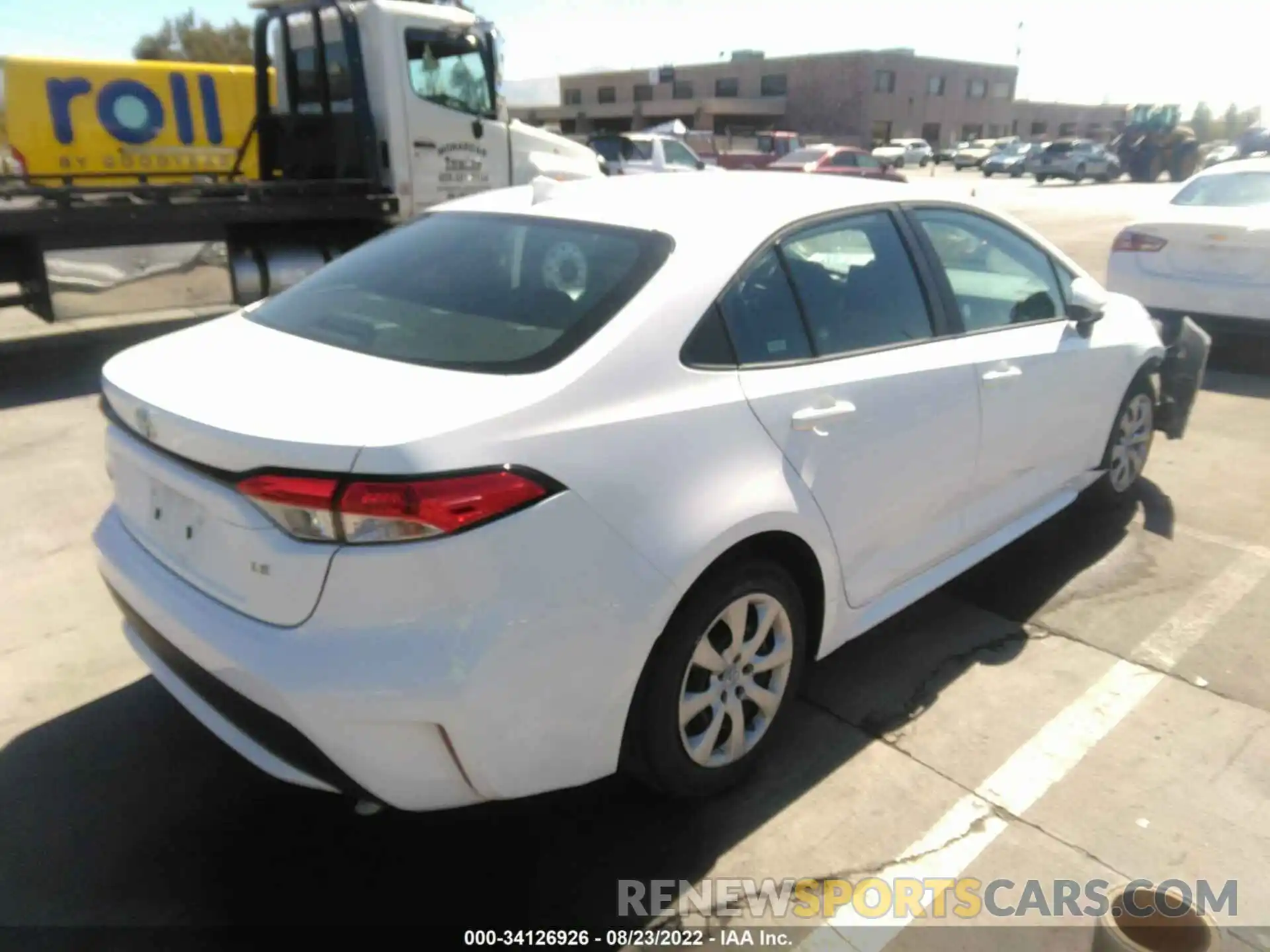 4 Photograph of a damaged car 5YFEPMAE7NP272691 TOYOTA COROLLA 2022