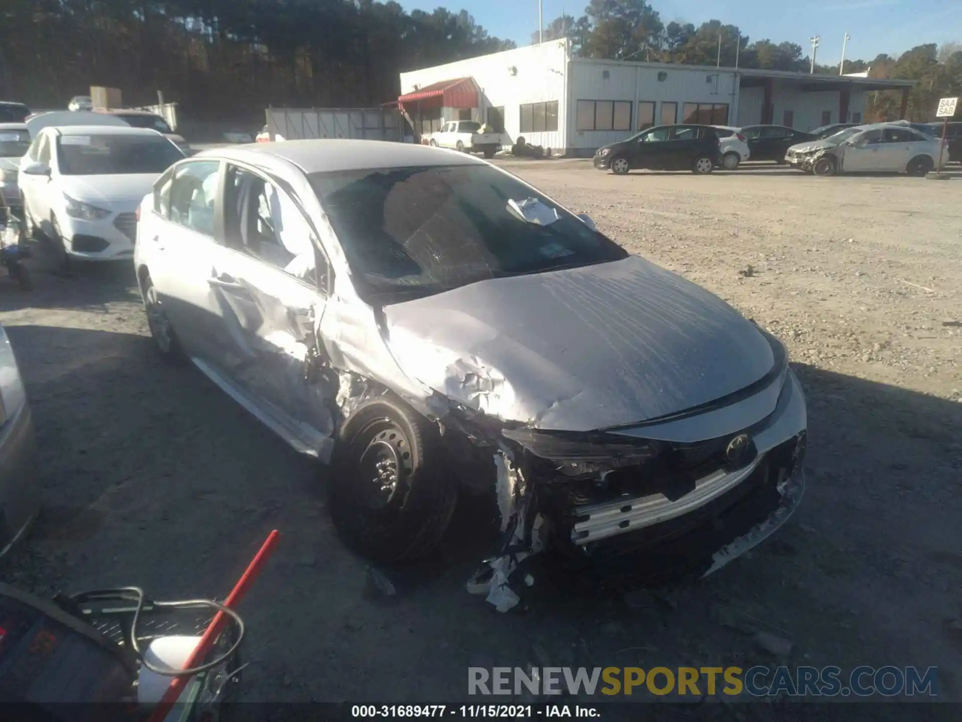 1 Photograph of a damaged car 5YFEPMAE7NP273940 TOYOTA COROLLA 2022