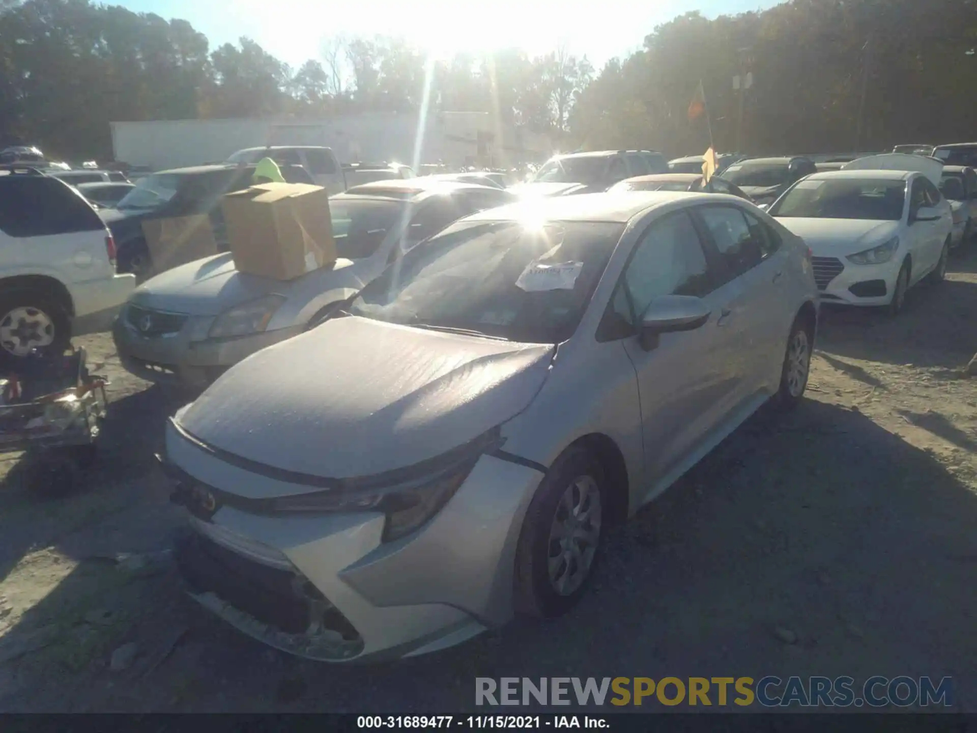 2 Photograph of a damaged car 5YFEPMAE7NP273940 TOYOTA COROLLA 2022