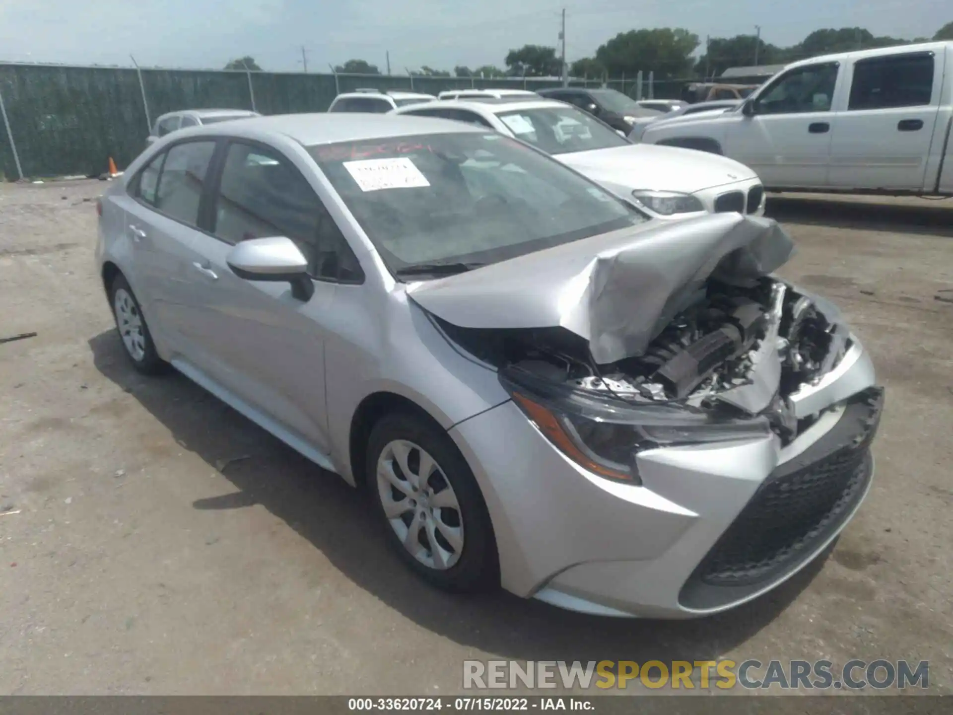 1 Photograph of a damaged car 5YFEPMAE7NP274117 TOYOTA COROLLA 2022