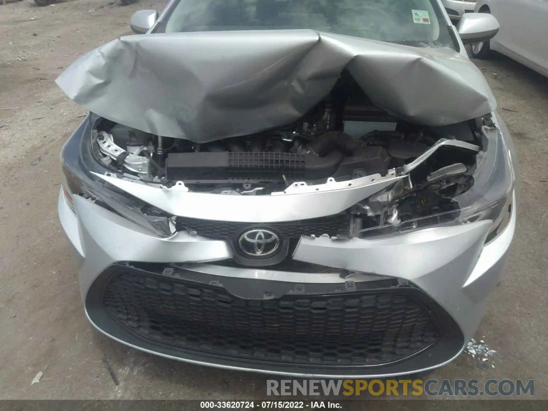 6 Photograph of a damaged car 5YFEPMAE7NP274117 TOYOTA COROLLA 2022