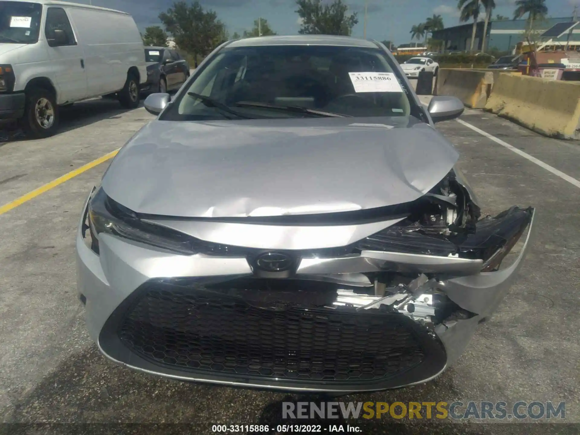 6 Photograph of a damaged car 5YFEPMAE7NP278233 TOYOTA COROLLA 2022