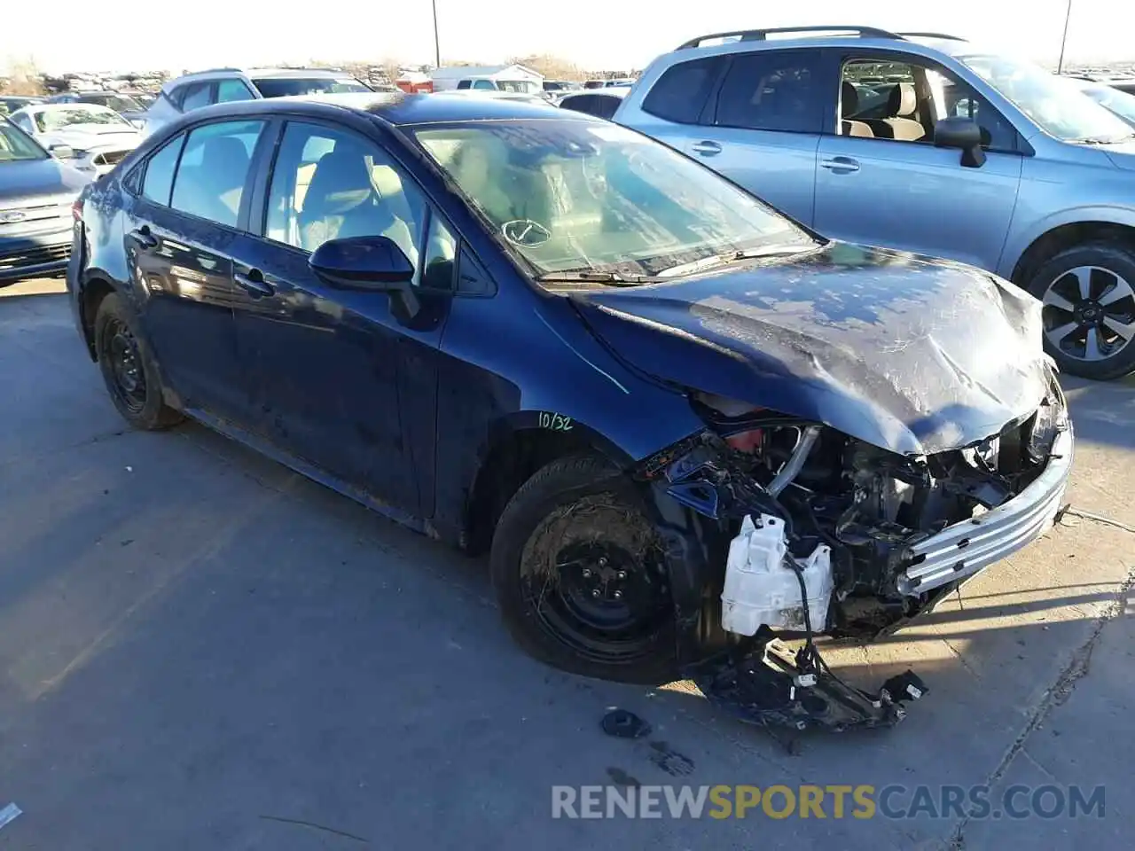 1 Photograph of a damaged car 5YFEPMAE7NP279849 TOYOTA COROLLA 2022