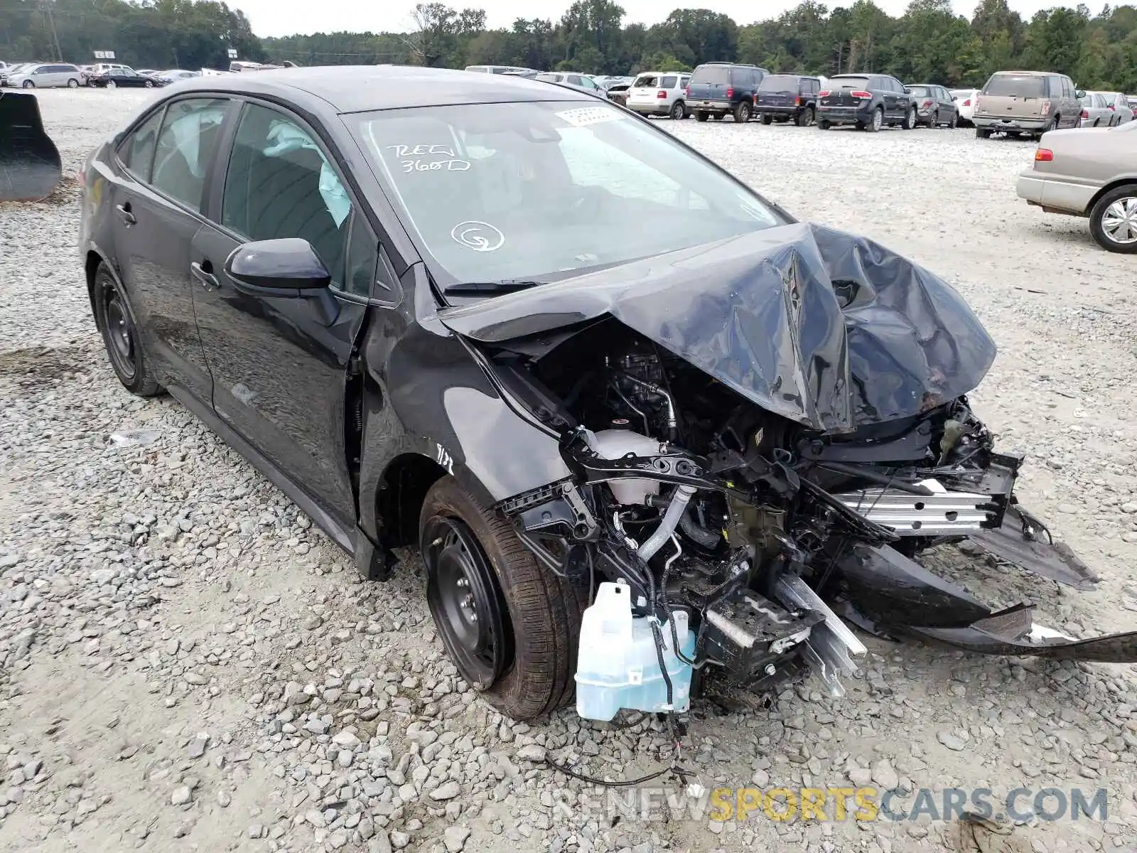 1 Photograph of a damaged car 5YFEPMAE7NP280936 TOYOTA COROLLA 2022