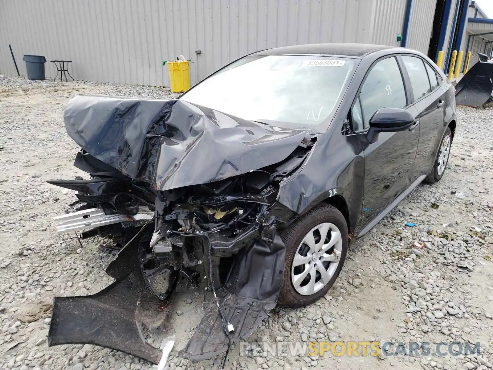 2 Photograph of a damaged car 5YFEPMAE7NP280936 TOYOTA COROLLA 2022