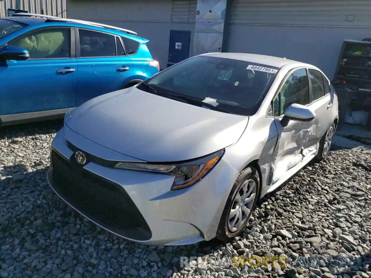 2 Photograph of a damaged car 5YFEPMAE7NP287837 TOYOTA COROLLA 2022