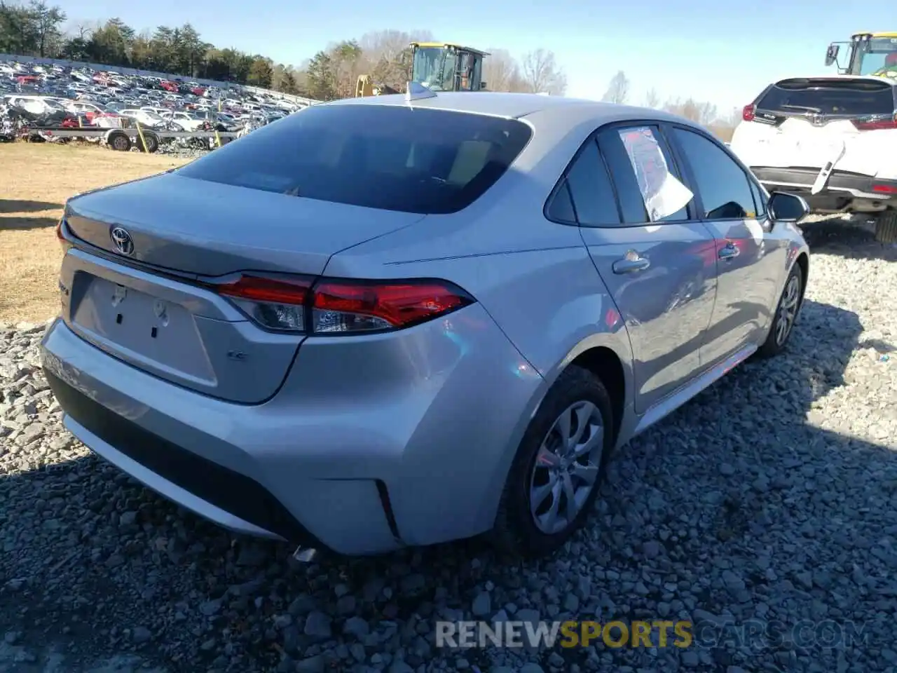 4 Photograph of a damaged car 5YFEPMAE7NP287837 TOYOTA COROLLA 2022