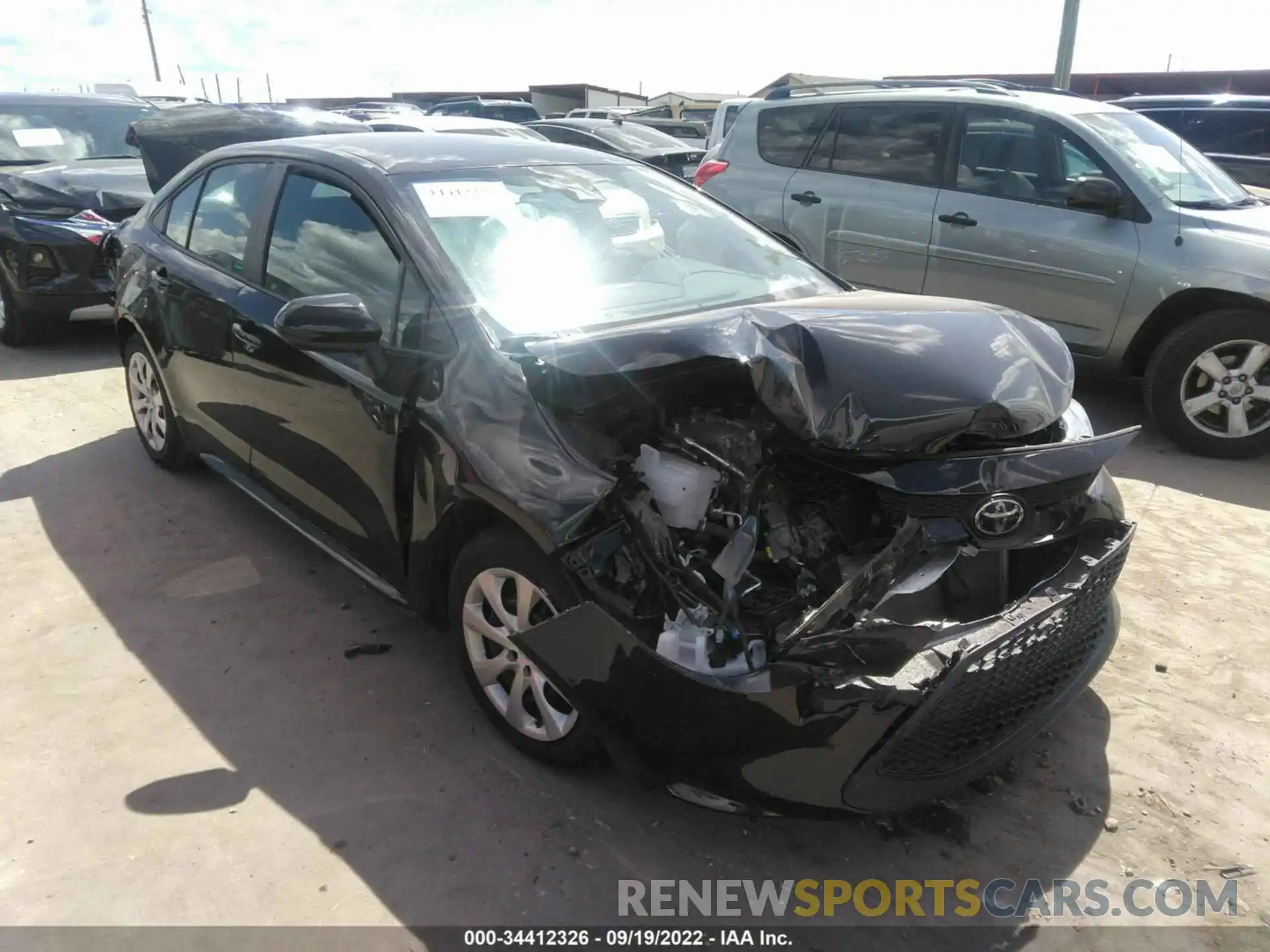 1 Photograph of a damaged car 5YFEPMAE7NP291418 TOYOTA COROLLA 2022