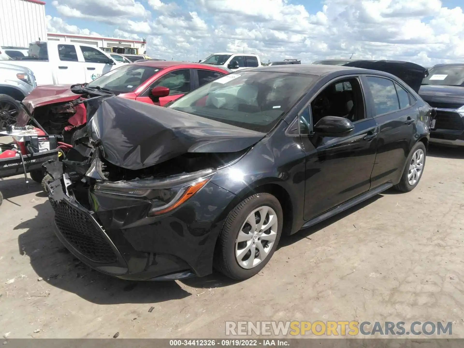 2 Photograph of a damaged car 5YFEPMAE7NP291418 TOYOTA COROLLA 2022