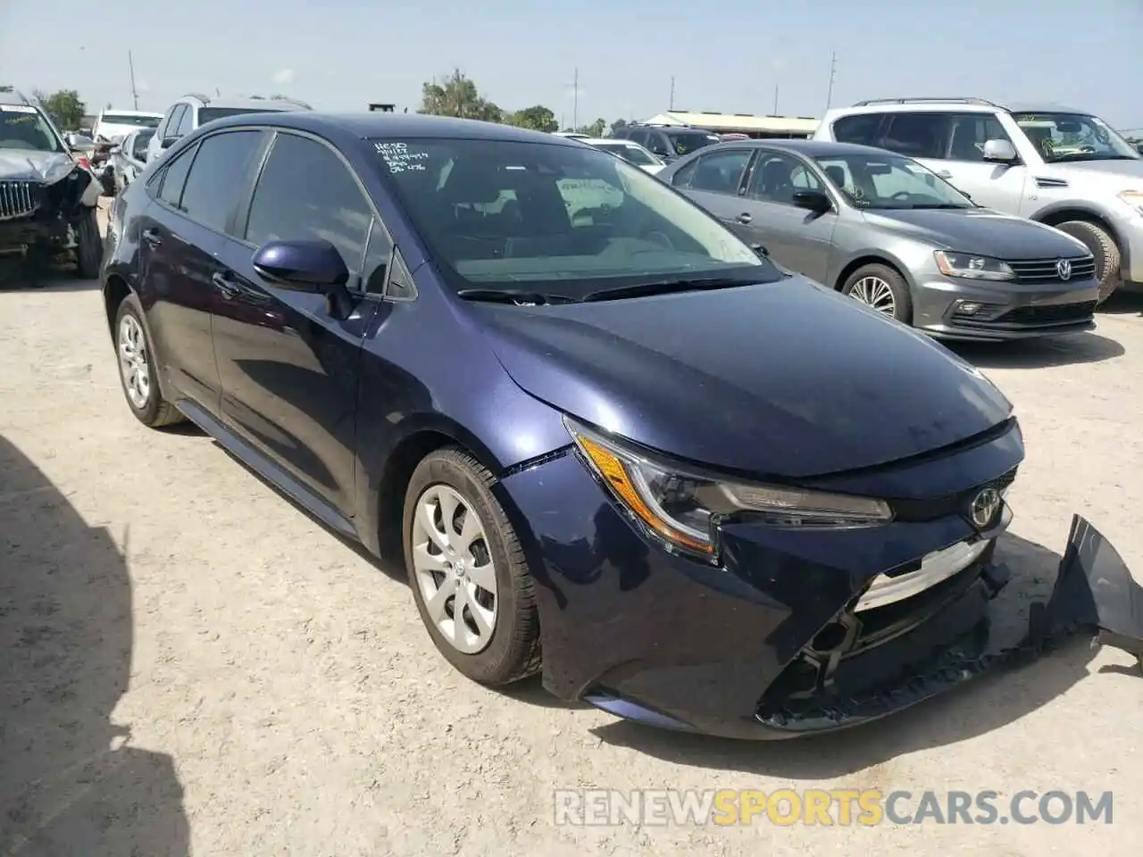 1 Photograph of a damaged car 5YFEPMAE7NP293007 TOYOTA COROLLA 2022