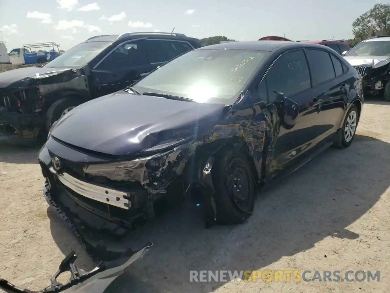 2 Photograph of a damaged car 5YFEPMAE7NP293007 TOYOTA COROLLA 2022