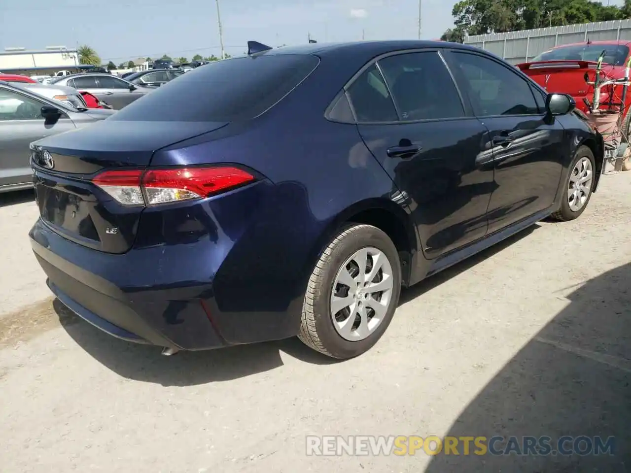 4 Photograph of a damaged car 5YFEPMAE7NP293007 TOYOTA COROLLA 2022