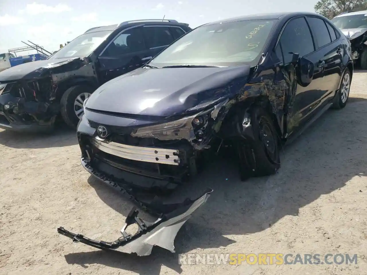 9 Photograph of a damaged car 5YFEPMAE7NP293007 TOYOTA COROLLA 2022