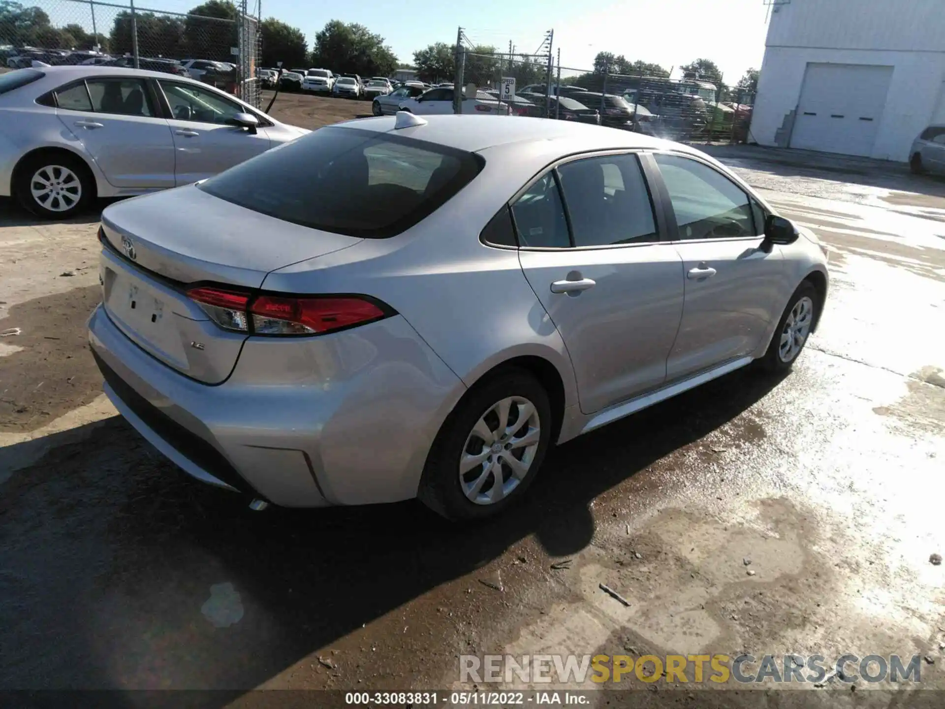 4 Photograph of a damaged car 5YFEPMAE7NP295193 TOYOTA COROLLA 2022