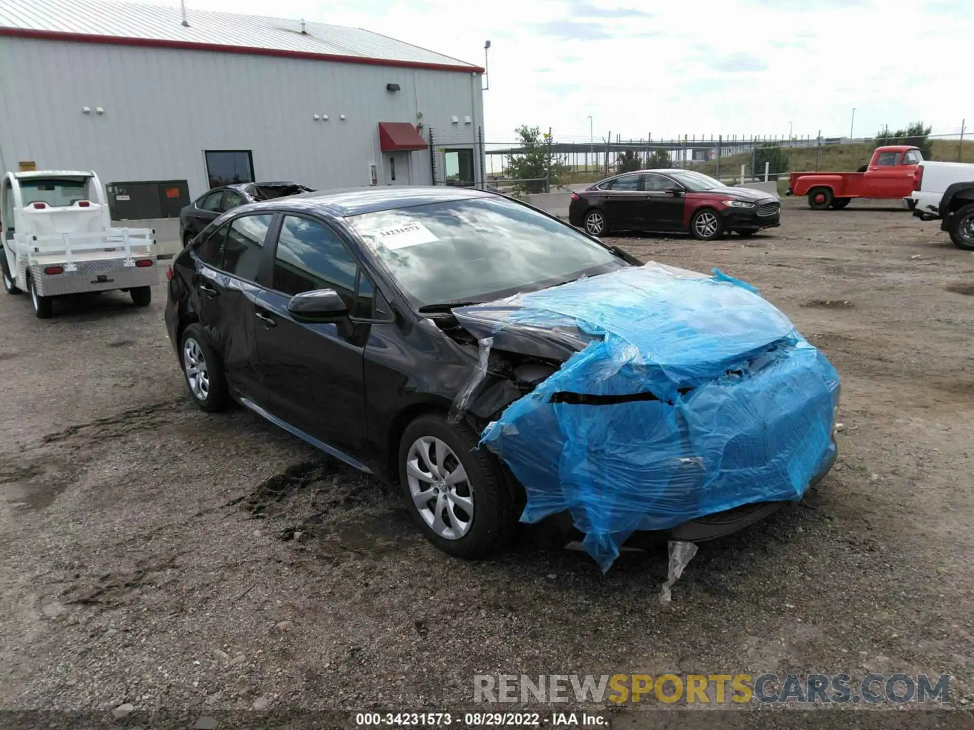 1 Photograph of a damaged car 5YFEPMAE7NP296618 TOYOTA COROLLA 2022