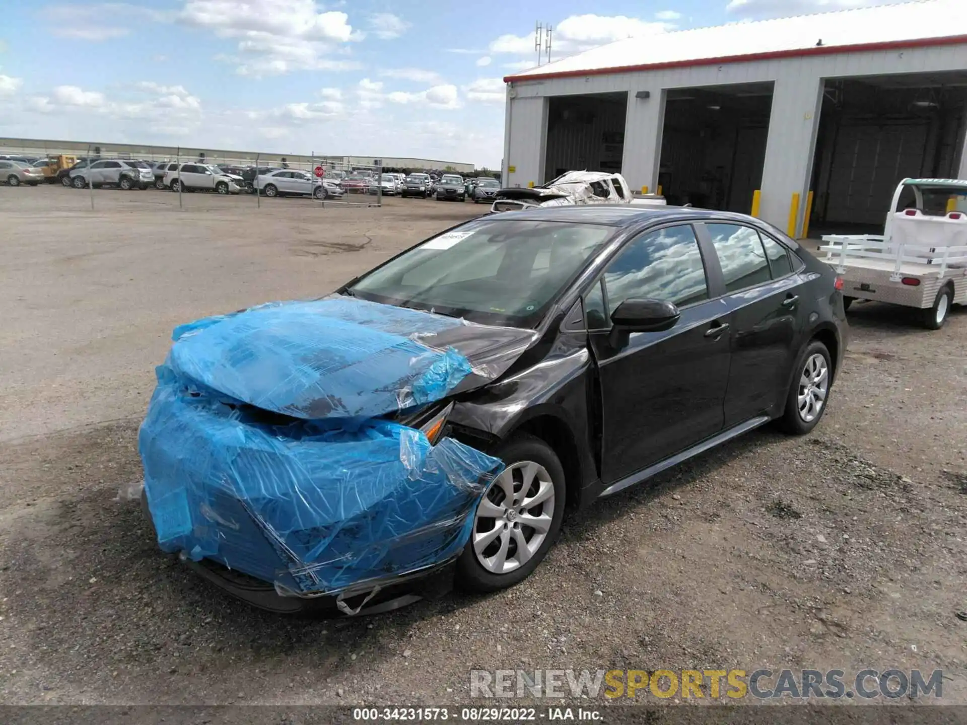 2 Photograph of a damaged car 5YFEPMAE7NP296618 TOYOTA COROLLA 2022