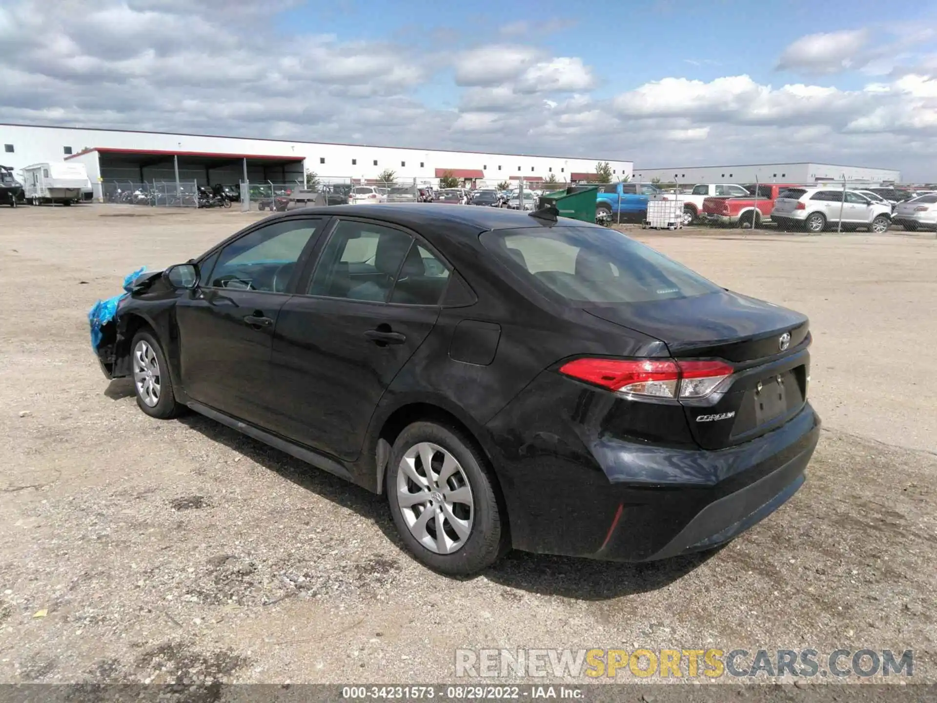 3 Photograph of a damaged car 5YFEPMAE7NP296618 TOYOTA COROLLA 2022