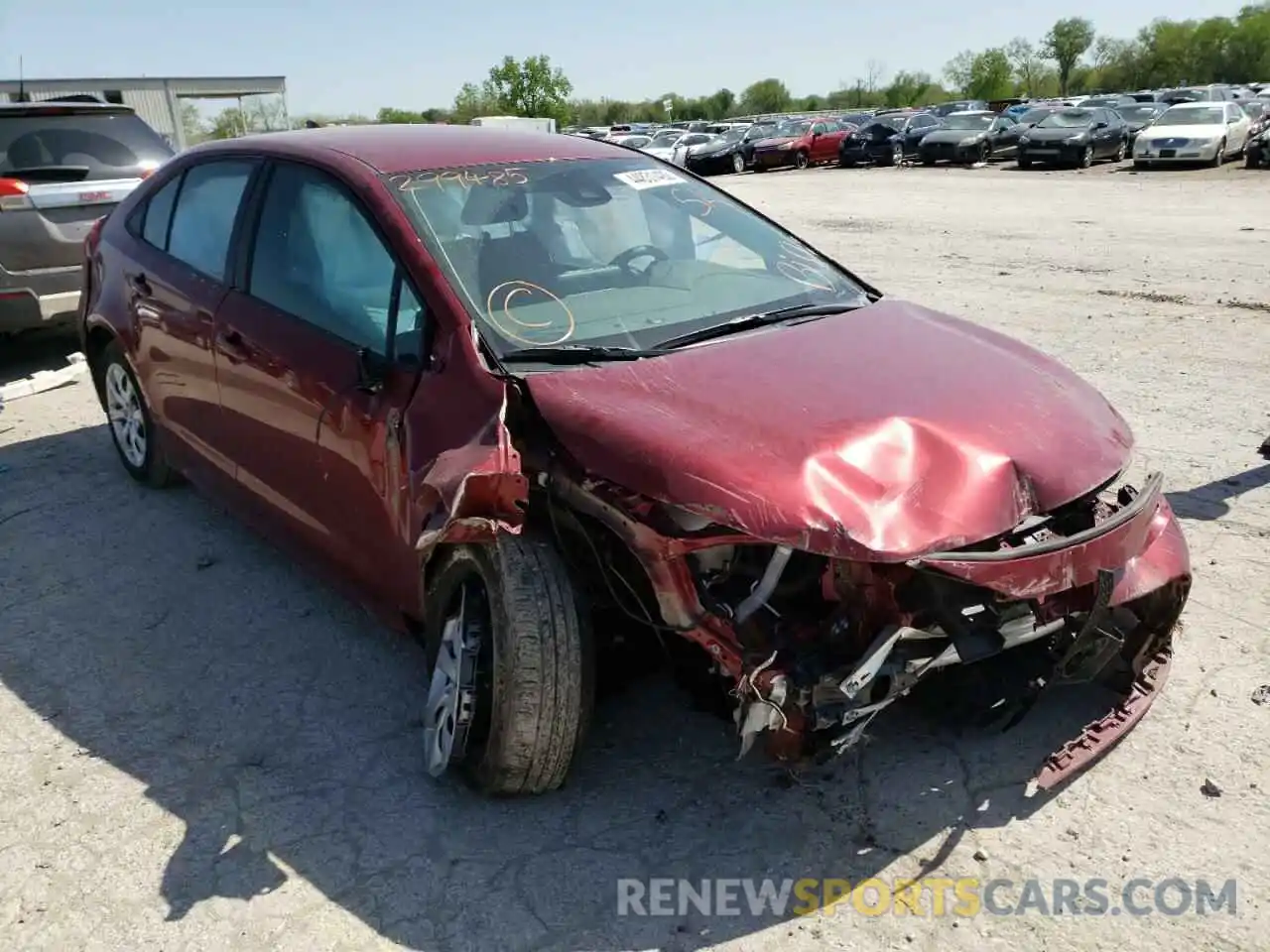 1 Photograph of a damaged car 5YFEPMAE7NP299485 TOYOTA COROLLA 2022