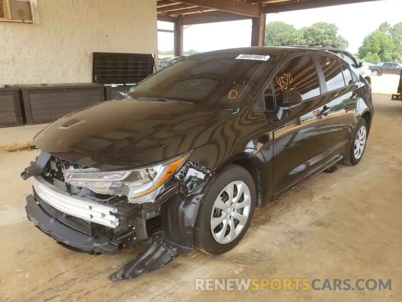 2 Photograph of a damaged car 5YFEPMAE7NP302868 TOYOTA COROLLA 2022