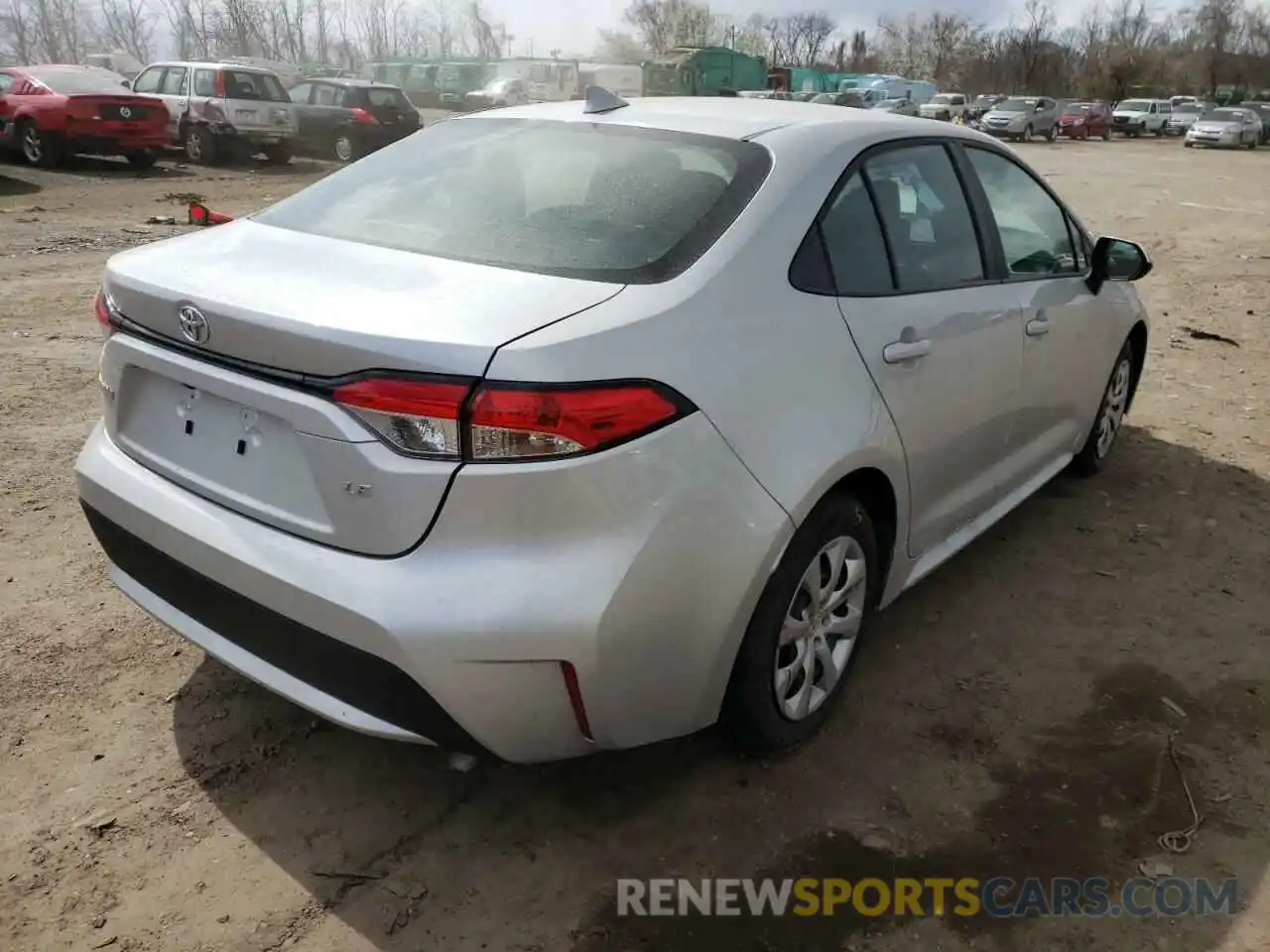 4 Photograph of a damaged car 5YFEPMAE7NP303129 TOYOTA COROLLA 2022