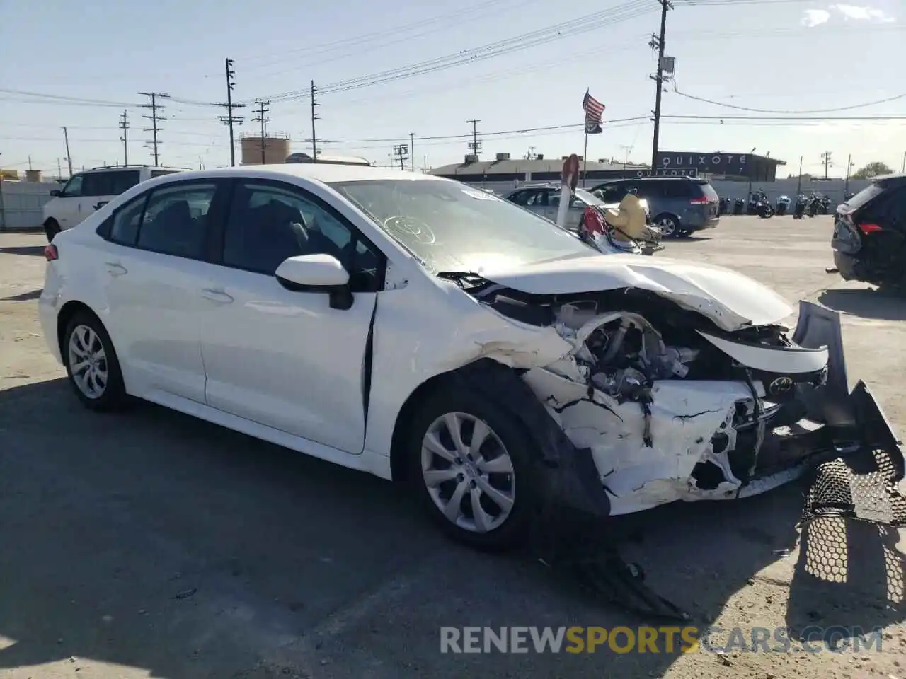 1 Photograph of a damaged car 5YFEPMAE7NP304300 TOYOTA COROLLA 2022