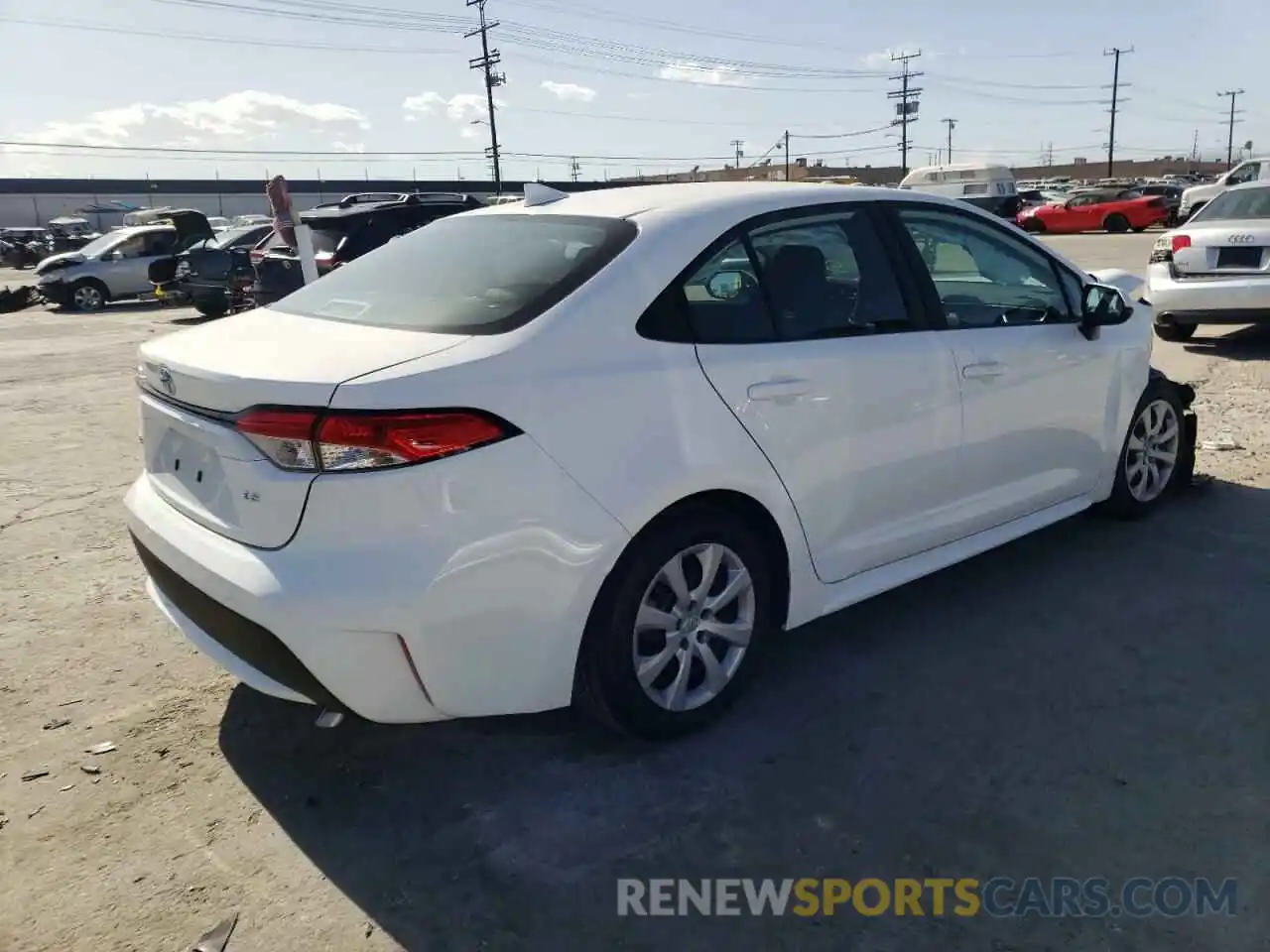 4 Photograph of a damaged car 5YFEPMAE7NP304300 TOYOTA COROLLA 2022