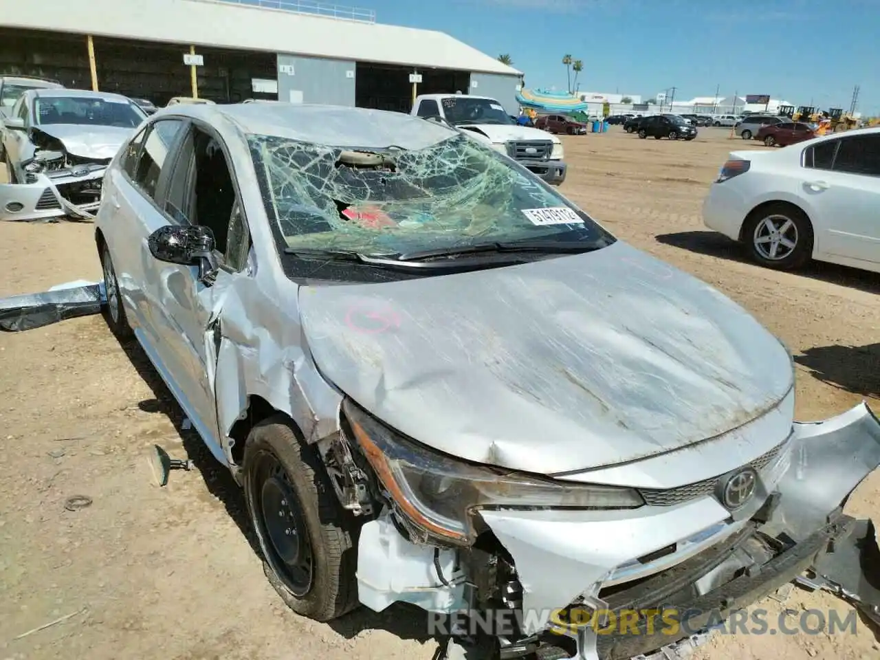 9 Photograph of a damaged car 5YFEPMAE7NP305737 TOYOTA COROLLA 2022